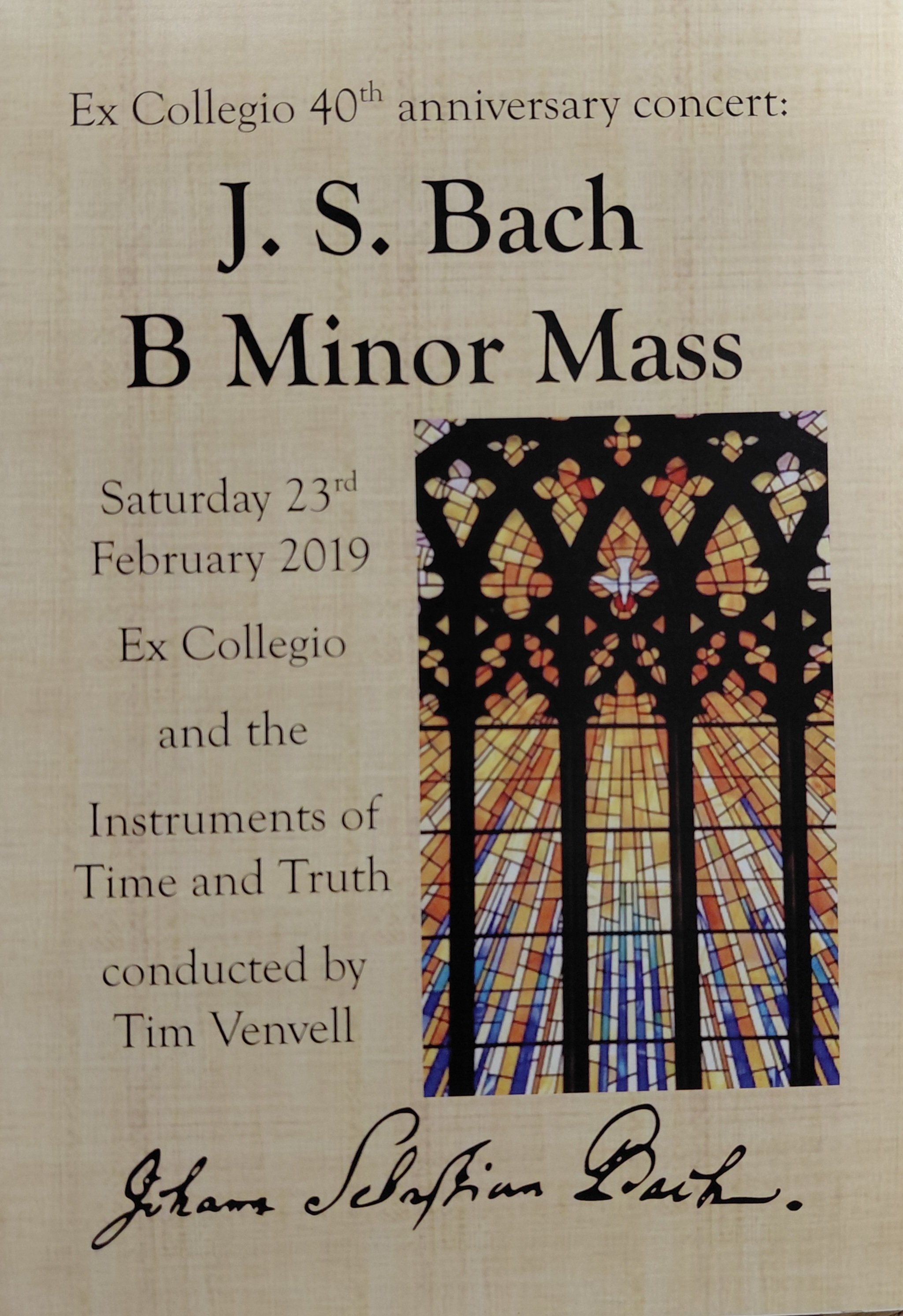 Ex Collegio 40th anniversary concert