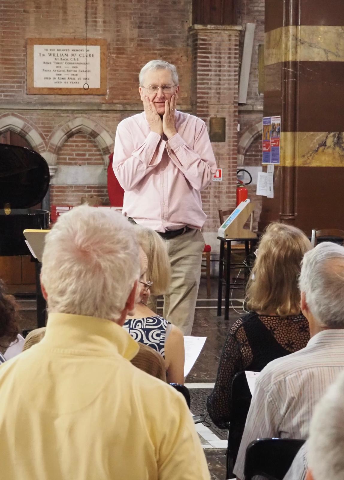 Tim Venvell in rehearsal