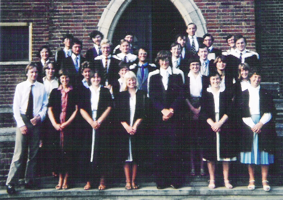 The founder members of Ex Collegio in 1981
